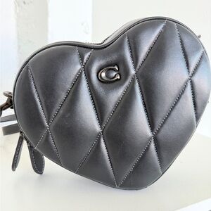 Coach Quilted Heart Leather Crossbody Bag